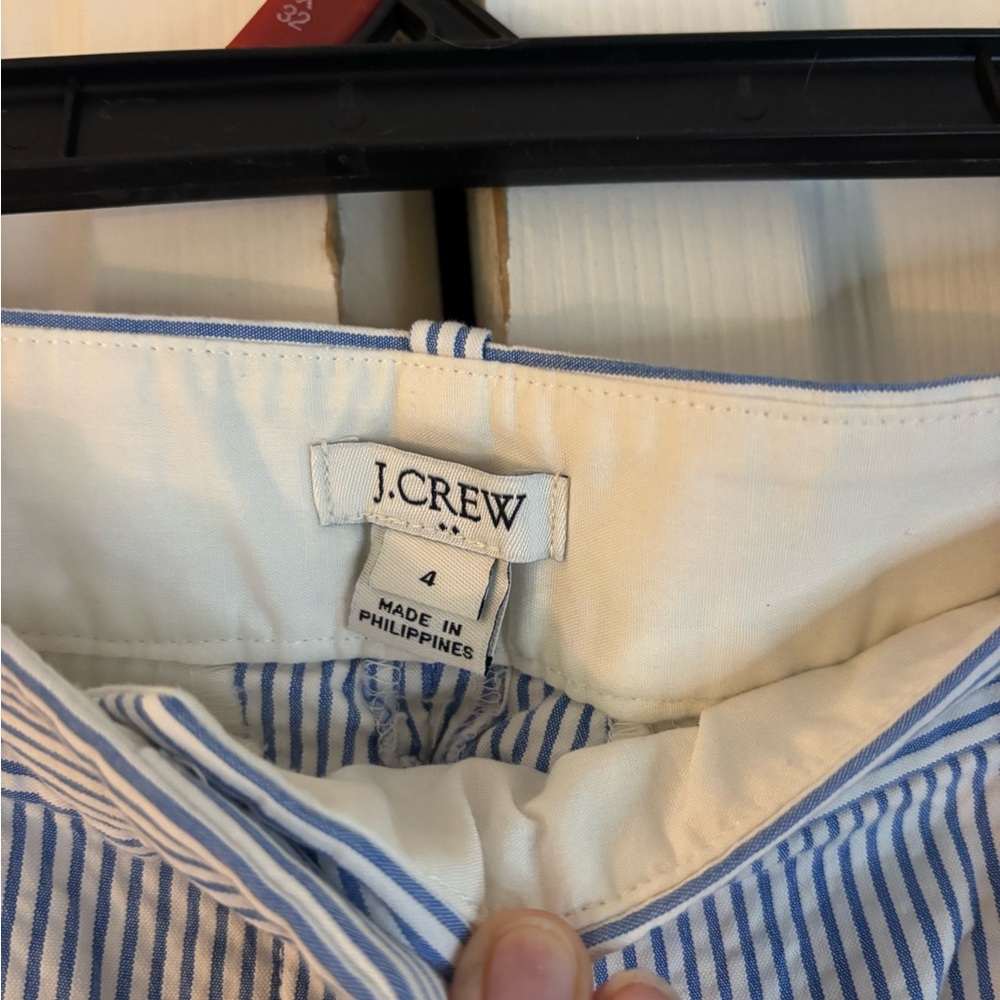 J. Crew Blue and White Striped Trousers - Picture 3 of 5